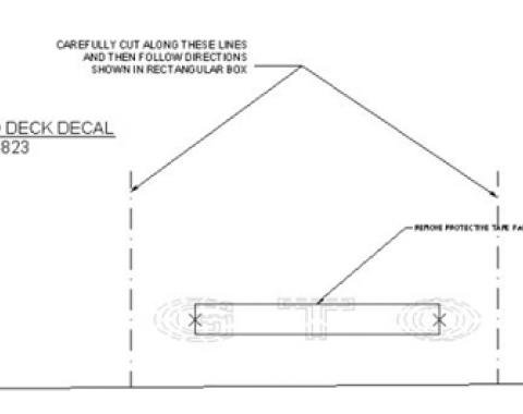 Classic Headquarters GTO Deck Lid W-823