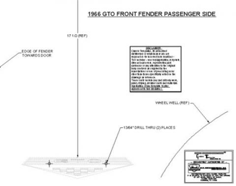 Classic Headquarters GTO Front Fenders W-824