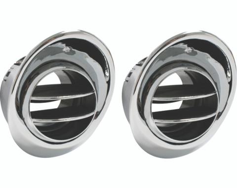 Vintage Air 1967-68 Camaro/Firebird without Factory Air Outside Astro Vent Louvers (Pair) 49306-VCL