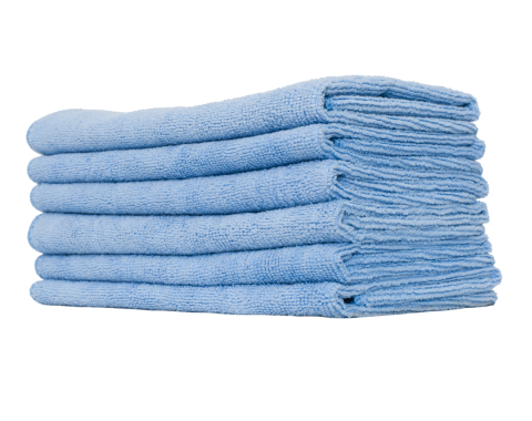 Microfiber Light Blue Utility Towel, Surf City Garage