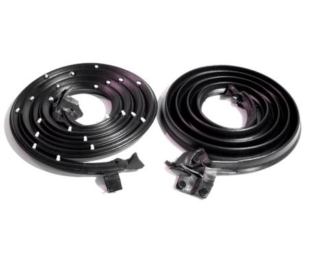 Metro Moulded Parts 1965-1966 Oldsmobile / Chevrolet / Pontiac / Cadillac / Buick Door Seals, with Clips and Molded Ends LM 20