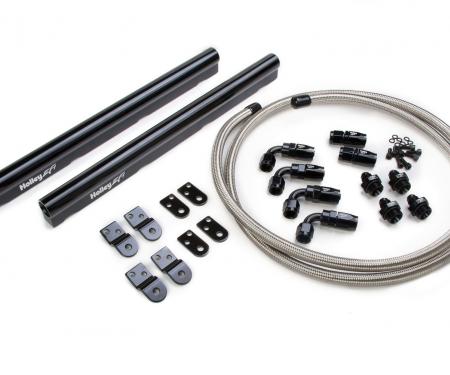 Holley EFI LS Hi-Flow Fuel Rail Kit, Includes Hose & Fittings, Fits LS1, LS2, LS3, LS6 & L99 Factory Intakes 534-210