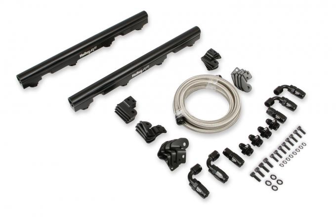 Holley EFI Billet Fuel Rail Kit for LS Truck Intake 534-245