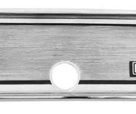 AMD Glove Box Insert, Chrome, "Super Sport" Script, 67 Chevelle P-CH29099