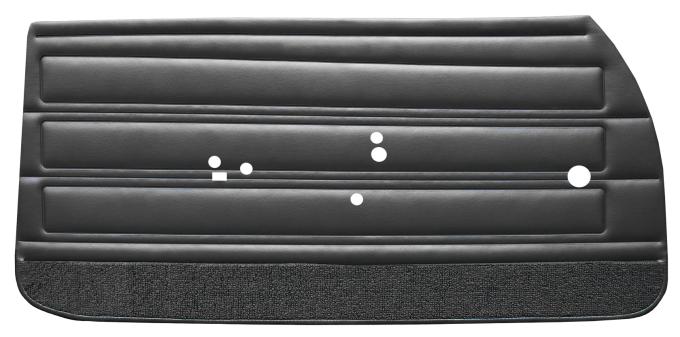 Legendary Auto Interiors 68 El Camino 'Pontiac Replacement' Door Panels (Unassembled) - Black DO68GED0011100G