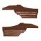 Legendary Auto Interiors 1971 Oldsmobile 'S'/442 Hardtop Coupe Rear Panels DO71GUS0048