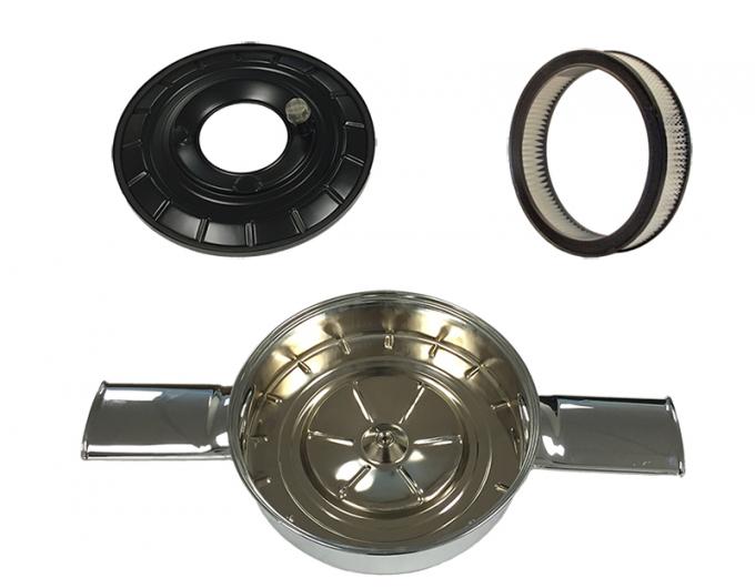 Ted Williams Enterprises LLC Air Cleaner Assembly, Dual Snorkel 327/350, 66 Chevy II Nova Chevelle El Camino C-M2-3375
