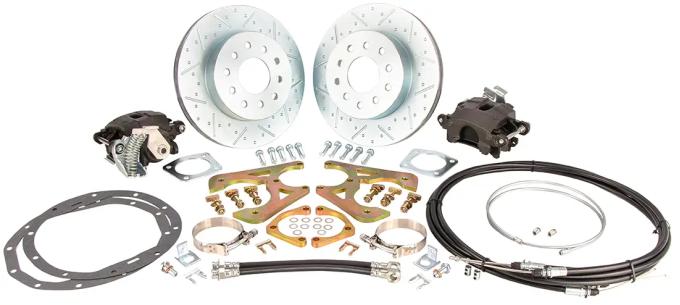 Classic Performance 11" Rear Disc Brake Wheel Kit w/ E-Brakes 68-72 Chevy Mid-Size, 5 x 4.75 1012RWBK-SE-6872ARGX