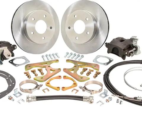 Classic Performance 11" Rear Disc Brake Wheel Kit w/ E-Brakes 64-67 Chevy Mid-Size, 5 x 4.75 1012RWBK-SE-6467