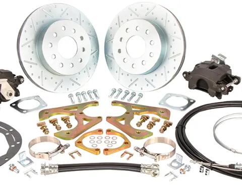 Classic Performance 11" Rear Disc Brake Wheel Kit w/ E-Brakes 64-67 Chevy Mid-Size, 5 x 4.75 1012RWBK-SE-6467-ARG