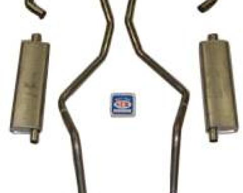 Shafers Classic Reproductions 1960-1962 Chevrolet 348-409 Dual with 2-1/2" Exhaust System, All models exc SW, Stainless steel 73000S