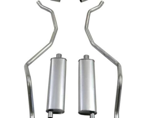 Shafers Classic Reproductions 1960-1962 Chevrolet SW 348-409 Dual with 2-1/2" Exhaust System, Stainless steel 73035S