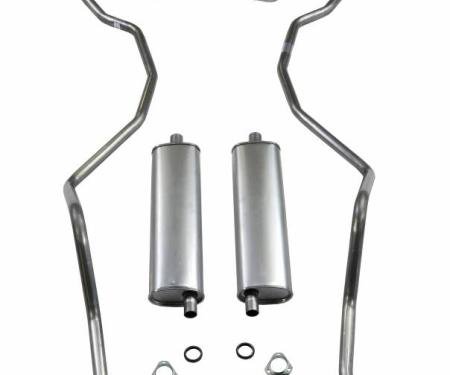 Shafers Classic Reproductions 1960-1961 SW 8 cyl. 348 Dual exhaust and 1960 El Camino Exhaust System, Stainless steel 73034S