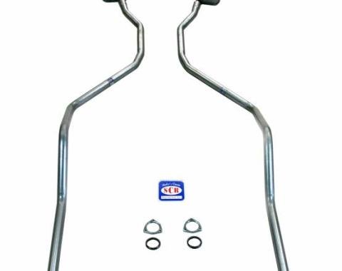 Shafers Classic Reproductions 1959 El Camino and SW except 9 Passenger 348 hi-perf. w/ 2-1/2" Dual Exhaust System, Stainless steel 73025S