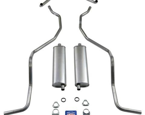 Shafers Classic Reproductions 1960-1964 Chevrolet 8 cyl. 283 and 327 Dual Exhaust and ONLY 1960 El Camino Exhaust System, Stainless steel 73033S
