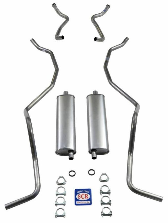Shafers Classic Reproductions 1960-1961 SW 8 cyl. 348 Dual exhaust and 1960 El Camino Exhaust System 73034