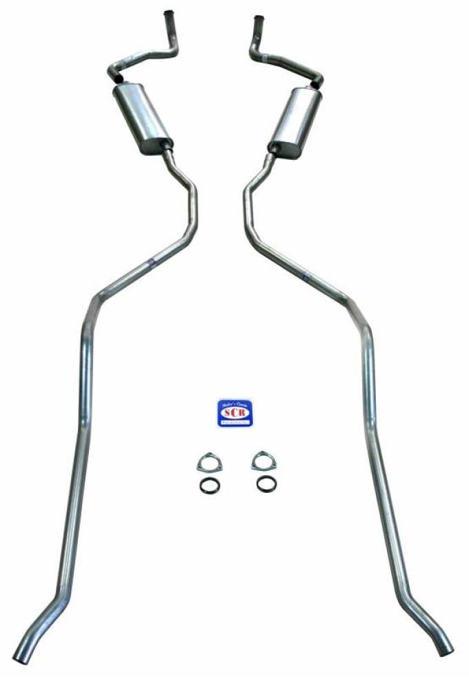 Shafers Classic Reproductions 1959 El Camino and SW except 9 Passenger 348 hi-perf. w/ 2-1/2" Dual Exhaust System, Stainless steel 73025S