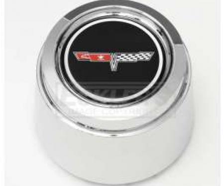 Truck 1980-1981 Corvette Style Chrome Center Wheel Cap, For Corvette Style Aluminum Wheels