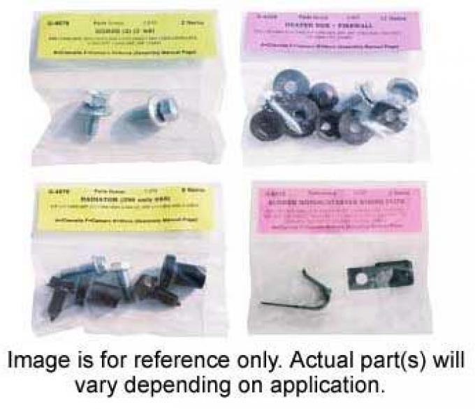 AMK Products Inc 69 Chevelle El Camino Underhood Small Detailing Hardware, 61pc Set H-69A-XU