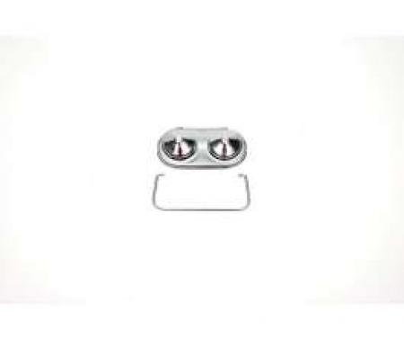 Chevelle Master Cylinder Cover, Single Clip, 5 x 2-3/8