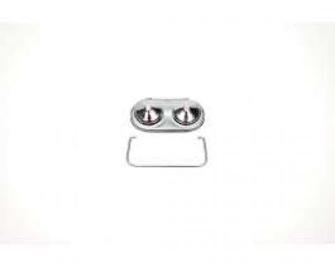 Chevelle Master Cylinder Cover, Single Clip, 5 x 2-3/8