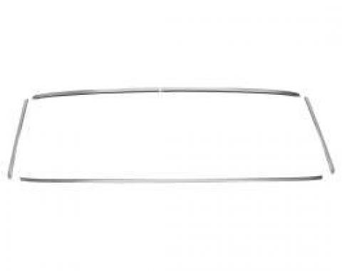 Chevelle Windshield Moldings, For All Cars Except Convertibles, 1964-1965