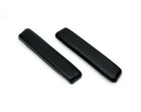 Chevelle Armrest Pads, Front, Black, For All Body Styles, 1965-1967
