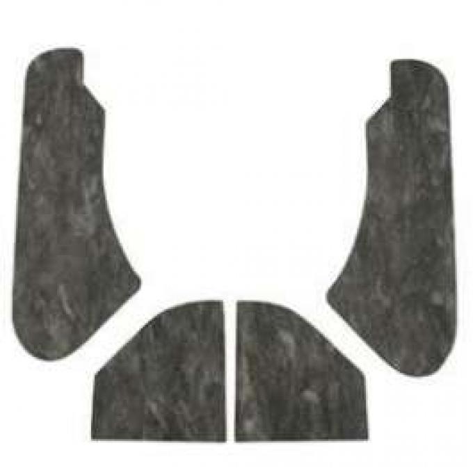 Chevelle Hood Insulation Pads, For Cars With Cowl Induction& Functional Flapper, 1970-1972