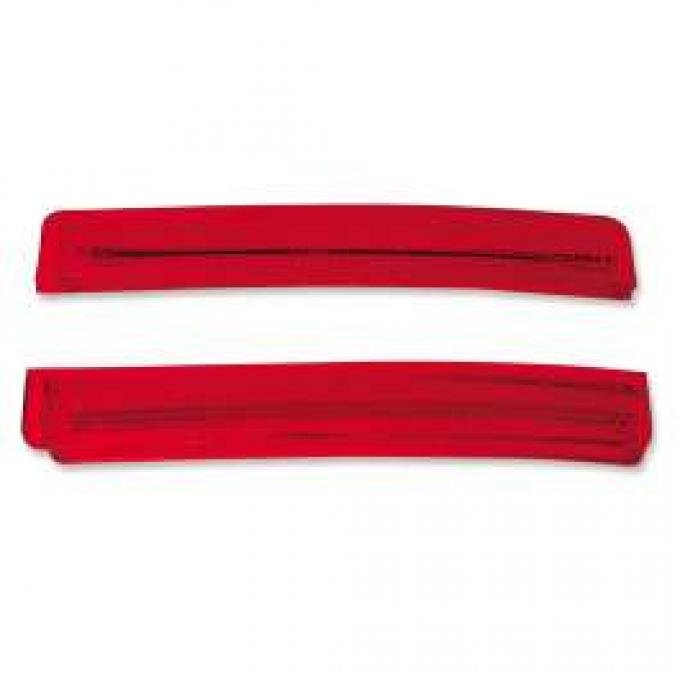 Chevelle Taillight Lens Reflectors, Wagon, 1970-1972