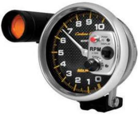 Chevelle Tachometer, Pedestal Mount, 10,000 RPM, Carbon Fiber Series, AutoMeter, 1964-1972