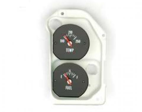 Chevelle Fuel & Water Temperature Gauge Combination, With Housing, Super Sport (SS), 1971-1972