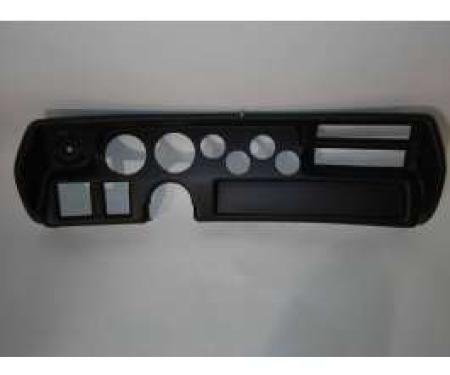 Chevelle Instrument Cluster Panel, Super Sport (SS) Style, Black Finish, With Pre-Cut Holes, 1970-1972