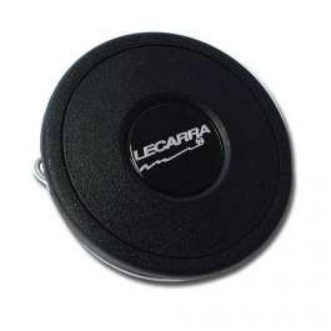 Chevelle Horn Button, Lecarra, Black Plastic, Single Contact