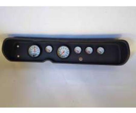 Chevelle Instrument Cluster Panel, Black Finish, With Phantom Gauges, 1964-1965