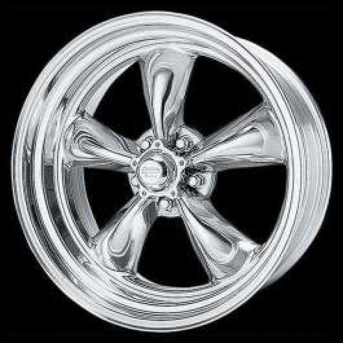 Chevelle Torq-Thrust II Wheel, Polished, 15 x 8, American Racing, 1964-1972