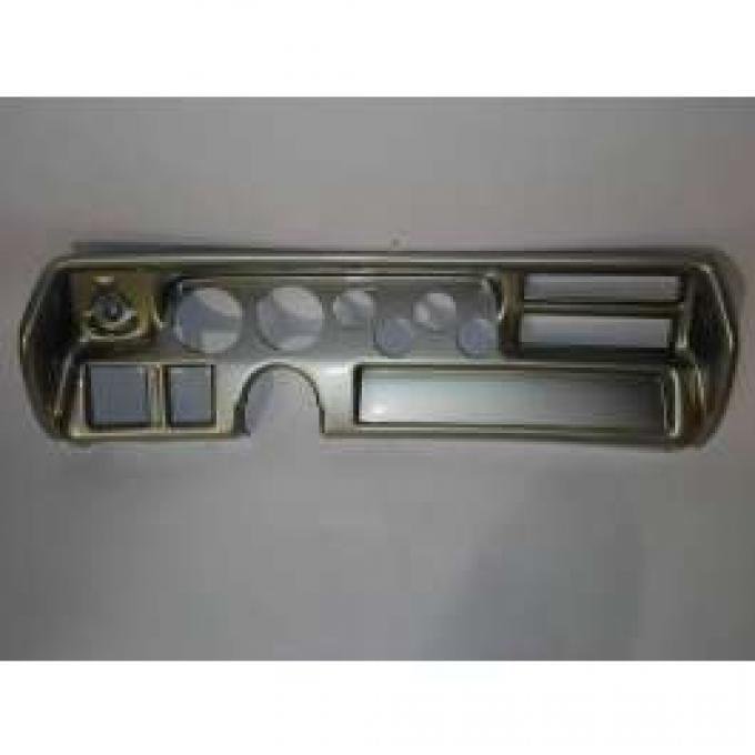 Chevelle Instrument Cluster Panel, Super Sport (SS) Style, Aluminum Finish, With Pre-Cut Holes, 1970-1972
