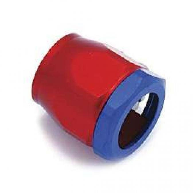 Chevelle Heater Hose Fitting, Red/Blue, 5/8