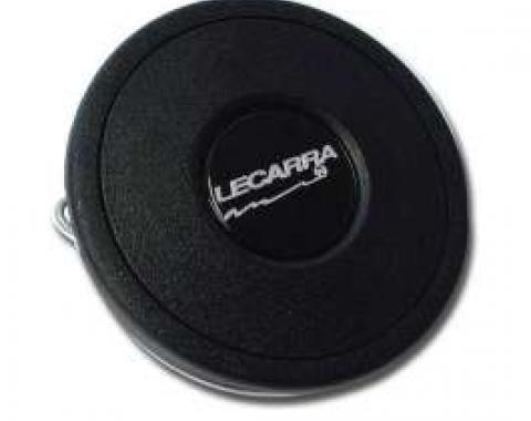 Chevelle Horn Button, Lecarra, Black Plastic, Double Contact