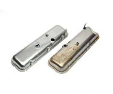 Chevelle Valve Covers, Plain, OE Style, Big Block With Power Brakes,1965-1972