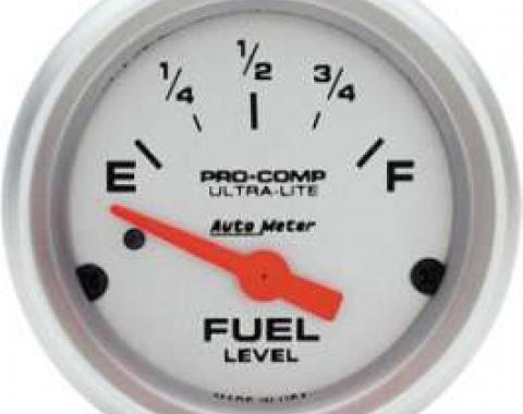 Chevelle Gas Gauge, 0-90 Ohm, Ultra-Lite Series, AutoMeter,1964-1972