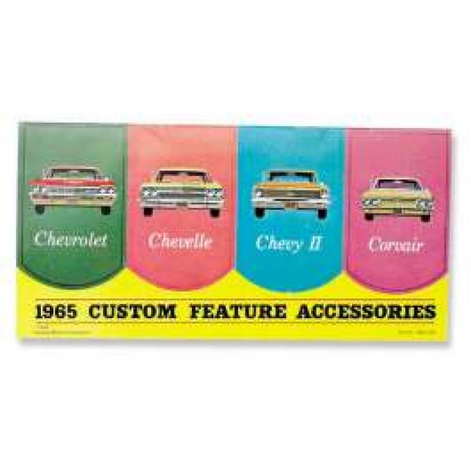 Chevelle Literature, Custom Feature Accessories, Color, 1965