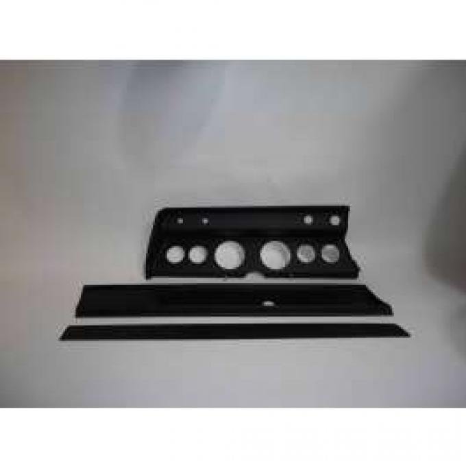 Chevelle Instrument Cluster Panel, Black Finish, With Pre-Cut Holes, 1966