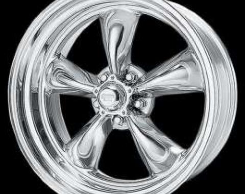 Chevelle Torq-Thrust II Wheel, Polished, 17 x 8, American Racing, 1964-1972