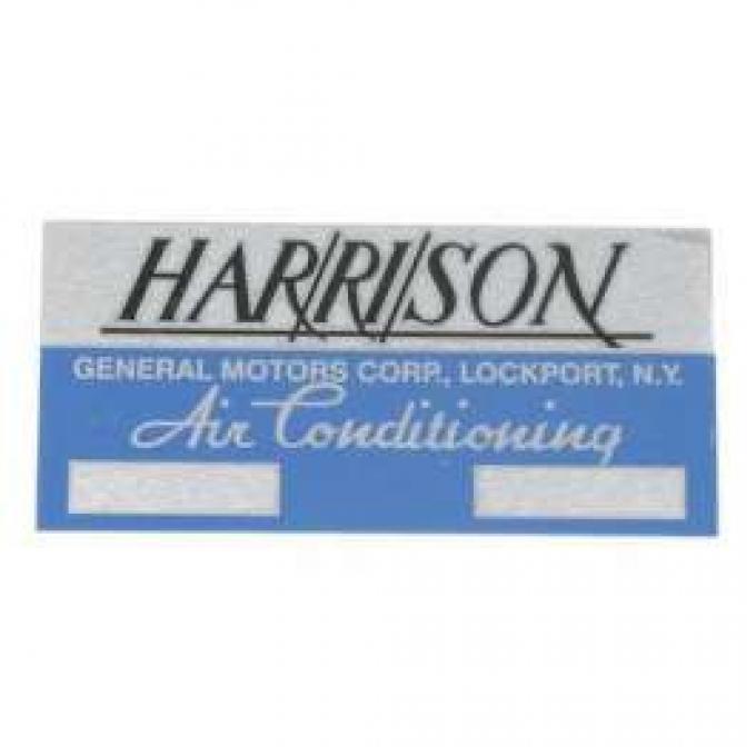 Chevelle Decal, Harrison Air Conditioning Evaporation, 1964