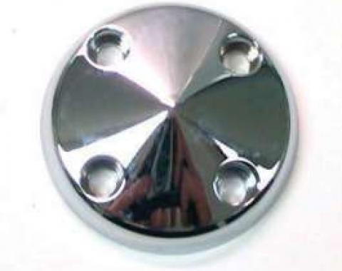 Chevelle Water Pump Pulley Nose, Polished Billed Aluminum, For Cars With Long Water Pump, 1969-1972