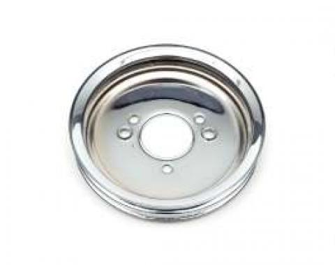 Chevelle Balancer Pulley, Chrome, Double Groove Big Block, 1965-1968