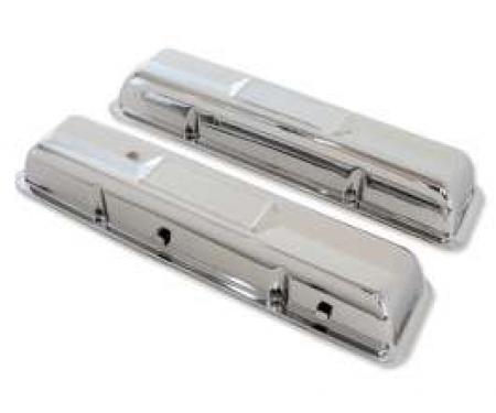 Chevelle Valve Covers, Small Block, Chrome, 1964-1967