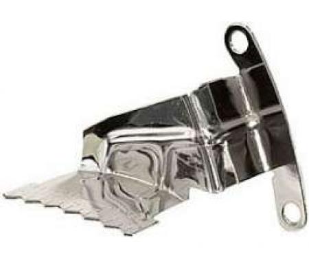 Chevelle Timing Chain Cover Tab, Small Block, Chrome, For Cars With 6, 7 Or 8 Harmonic Balancer, 1969-1972