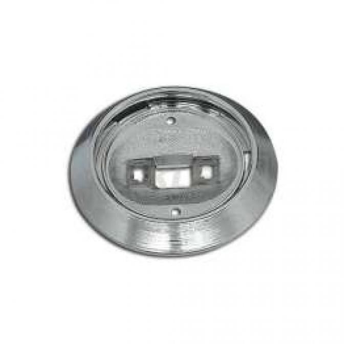 Chevelle Dome Light Base, Chrome, For All Cars Except Convertible, 1971-1983