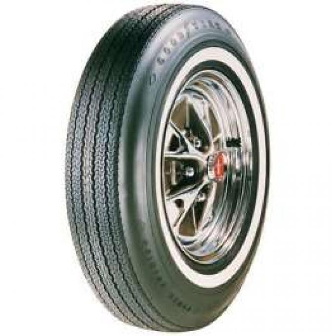 Chevelle Tire, 6.95/14 With 7/8 Wide Whitewall, Goodyear Power Cushion Bias Ply, 1965-1966